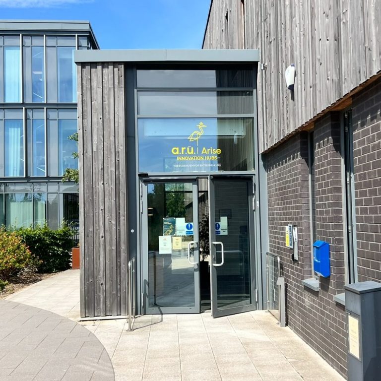 Entrance to ARU Arise building